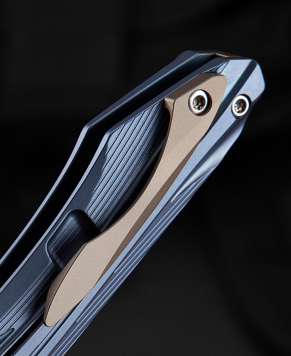 Bestech Wibra BT2001B M390 Blade Titanium Handle Frame Lock Folding Knife