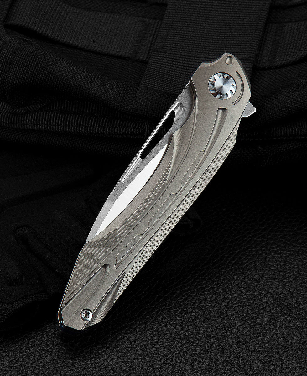Bestech Wibra BT2001D M390 Blade Titanium Handle Frame Lock Folding Knife