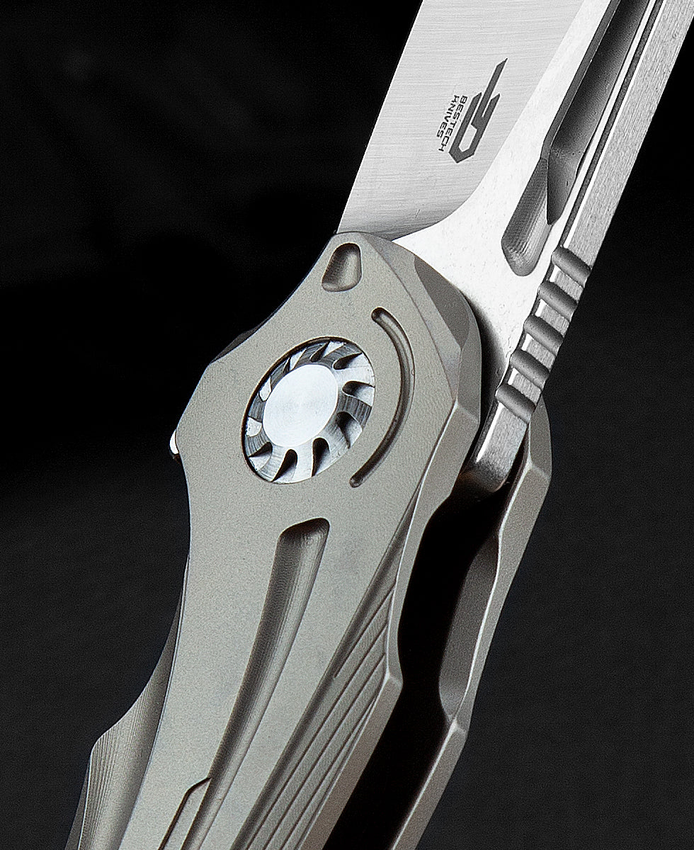 Bestech Wibra BT2001D M390 Blade Titanium Handle Frame Lock Folding Knife