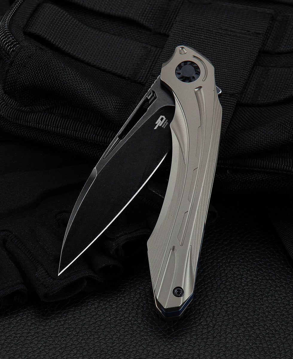 Bestech Wibra BT2001E M390 Blade Titanium Handle Frame Lock Folding Knife