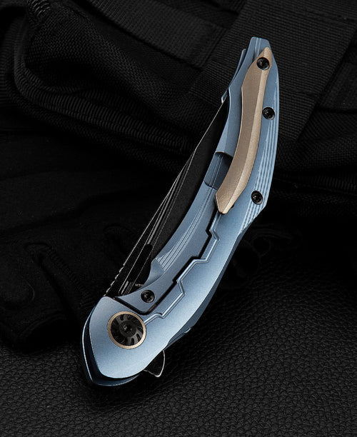 Bestech Marukka BT2002B M390 Blade Titanium Handle Frame Lock Folding Knife