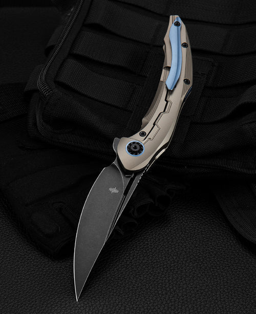 Bestech Marukka BT2002C M390 Blade Titanium Handle Frame Lock Folding Knife