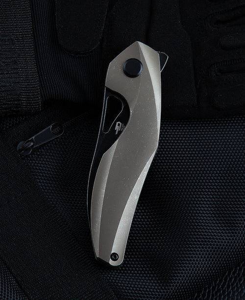 Bestech The Reticulan (Medium) BT2003C CPM-S35VN Blade Titanium Handle Frame Lock Folding Knife