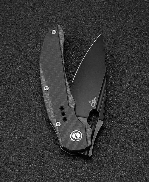 Bestech Exploit BT2005G CPM-S35VN Blade Titanium+Carbon Fiber Handle Frame Lock Folding Knife