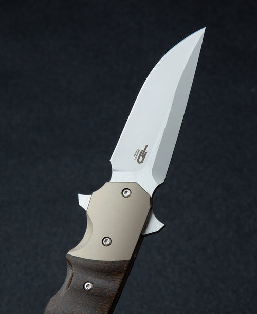 Bestech Freefall BT2007C CPM-S35VN Blade Titanium+Black Orange G10 Handle Liner lock Folding Knife