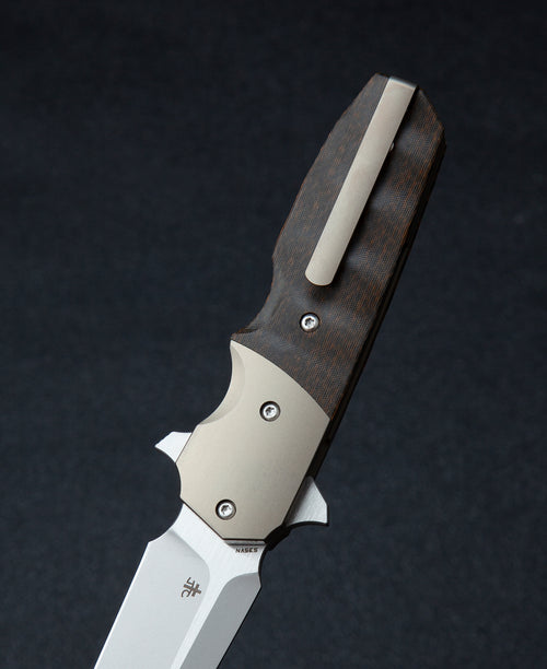 Bestech Freefall BT2007C CPM-S35VN Blade Titanium+Black Orange G10 Handle Liner lock Folding Knife