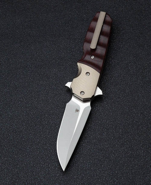 Bestech Freefall BT2007D CPM-S35VN Blade Titanium+Black Orange G10 Handle Liner lock Folding Knife