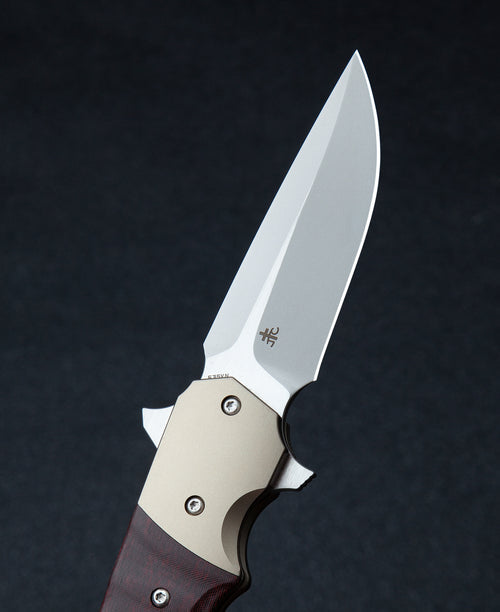 Bestech Freefall BT2007D CPM-S35VN Blade Titanium+Black Orange G10 Handle Liner lock Folding Knife