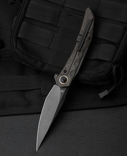 Bestech Samari BT2009B M390 Blade Titanium Handle Frame Lock Folding Knife