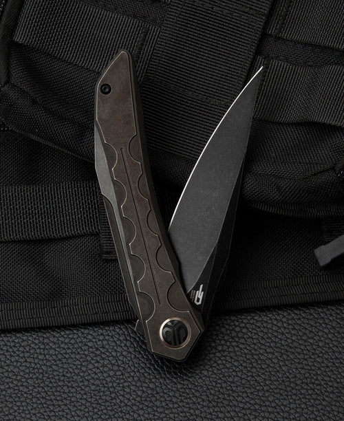 Bestech Samari BT2009B M390 Blade Titanium Handle Frame Lock Folding Knife