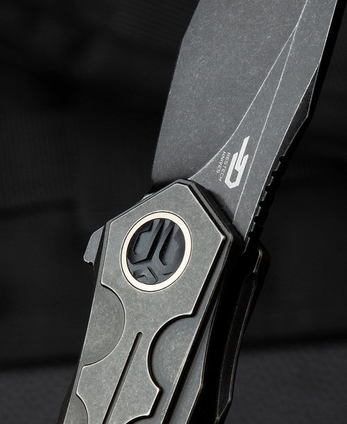 Bestech Samari BT2009B M390 Blade Titanium Handle Frame Lock Folding Knife