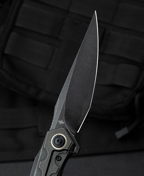 Bestech Samari BT2009B M390 Blade Titanium Handle Frame Lock Folding Knife