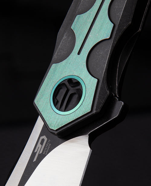 Bestech Samari BT2009C M390 Blade Titanium Handle Frame Lock Folding Knife