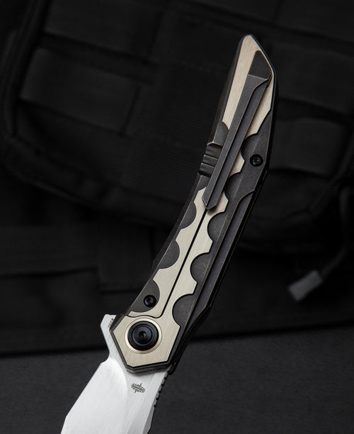 Bestech Samari BT2009D M390 Blade Titanium Handle Frame Lock Folding Knife