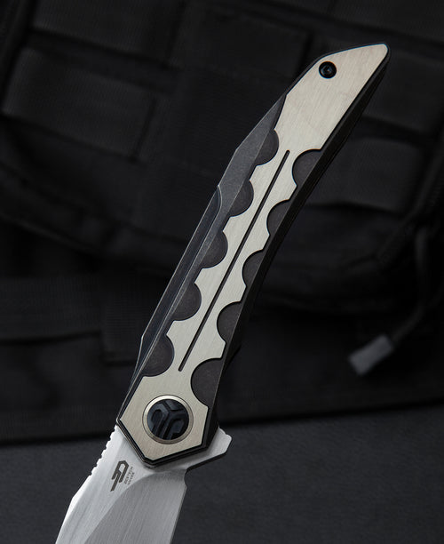 Bestech Samari BT2009D M390 Blade Titanium Handle Frame Lock Folding Knife