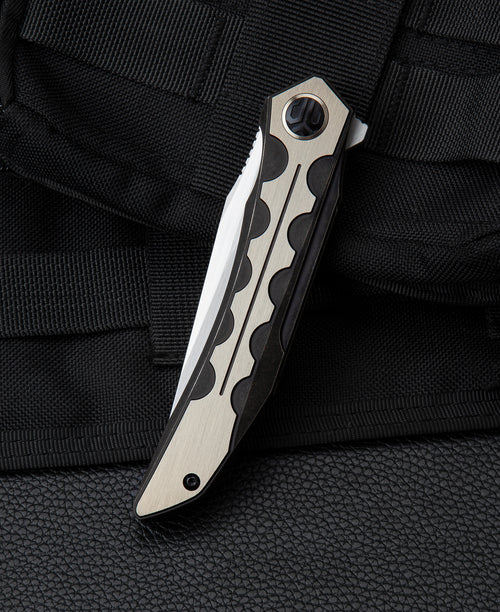 Bestech Samari BT2009D M390 Blade Titanium Handle Frame Lock Folding Knife