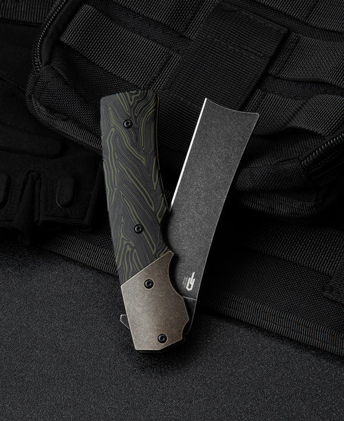 Bestech Spanish Tip Razor BT2101E M390 Blade Titanium+G10 Handle Frame Lock Folding Knife