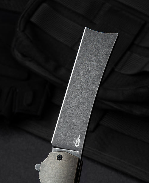 Bestech Spanish Tip Razor BT2101E M390 Blade Titanium+G10 Handle Frame Lock Folding Knife