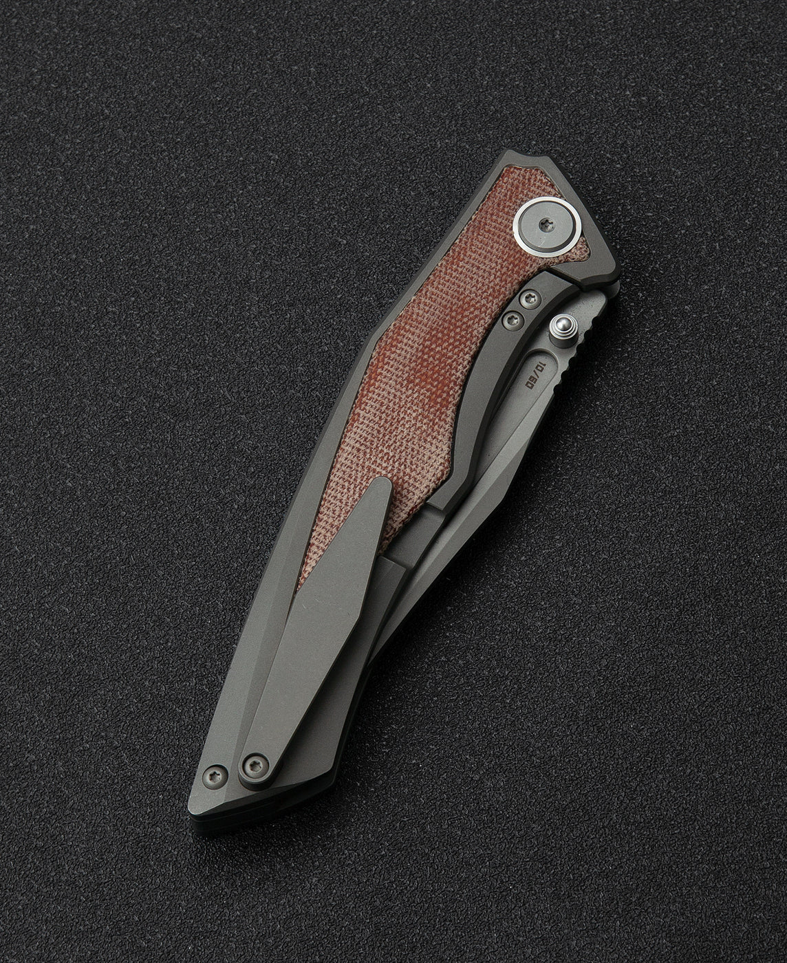 Bestech Togatta BT2102A M390 Blade Titanium+Micarta Inlay Handle Frame Lock Folding Knife