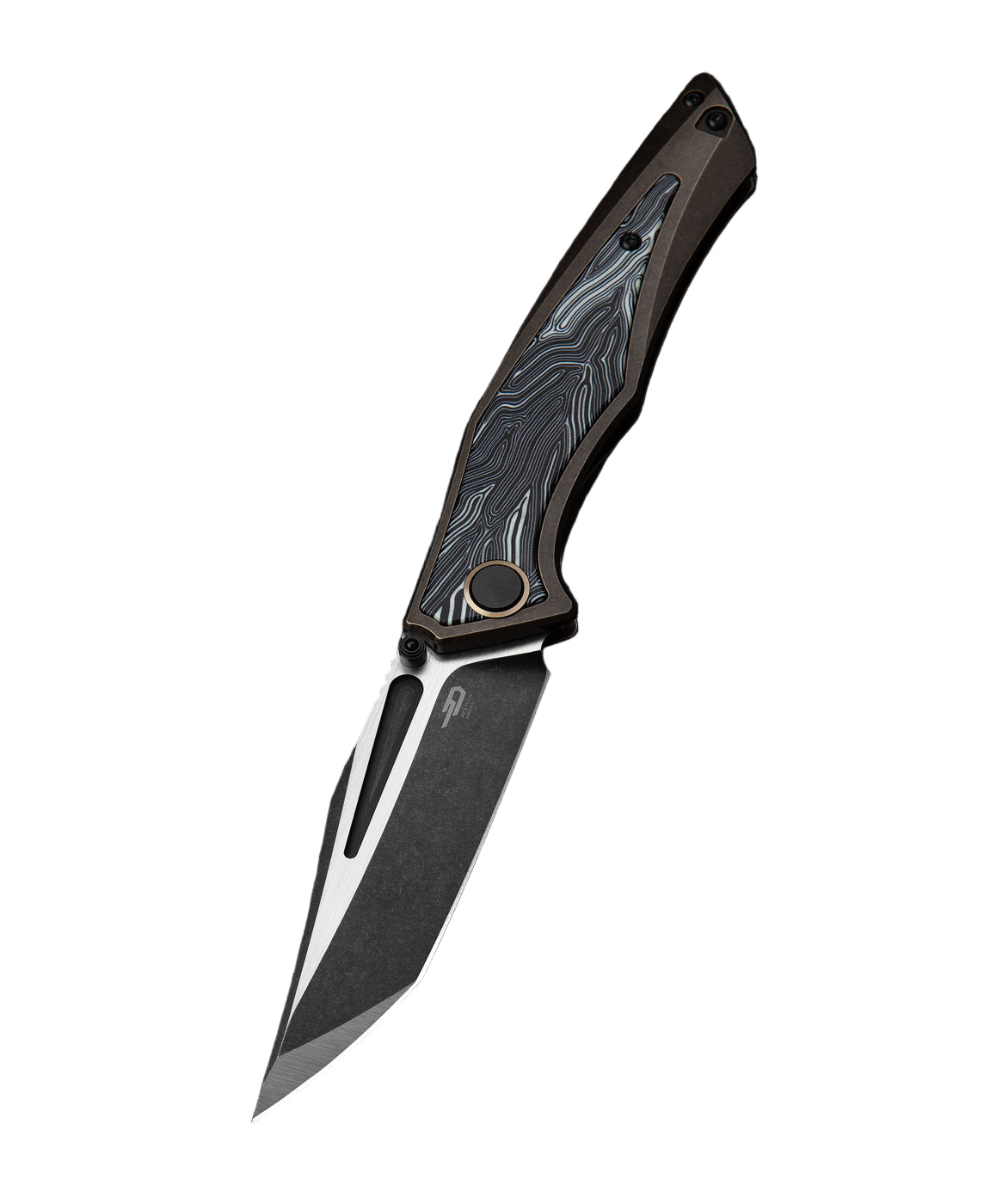 Bestech Togatta BT2102B M390 Blade Titanium+G10 Inlay Handle Frame Lock Folding Knife