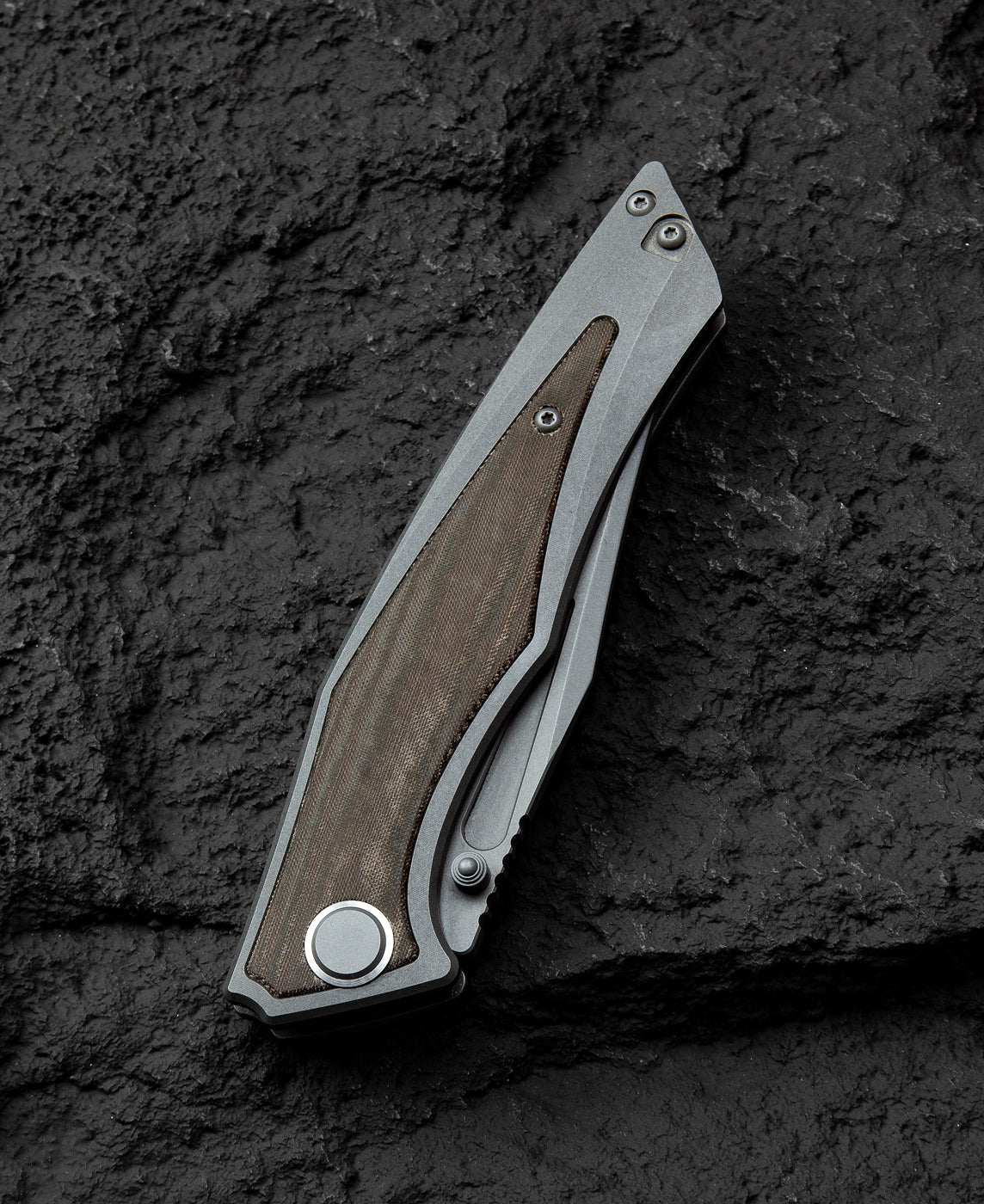 Bestech Togatta BT2102D M390 Blade Titanium+Micarta Inlay Handle Frame Lock Folding Knife
