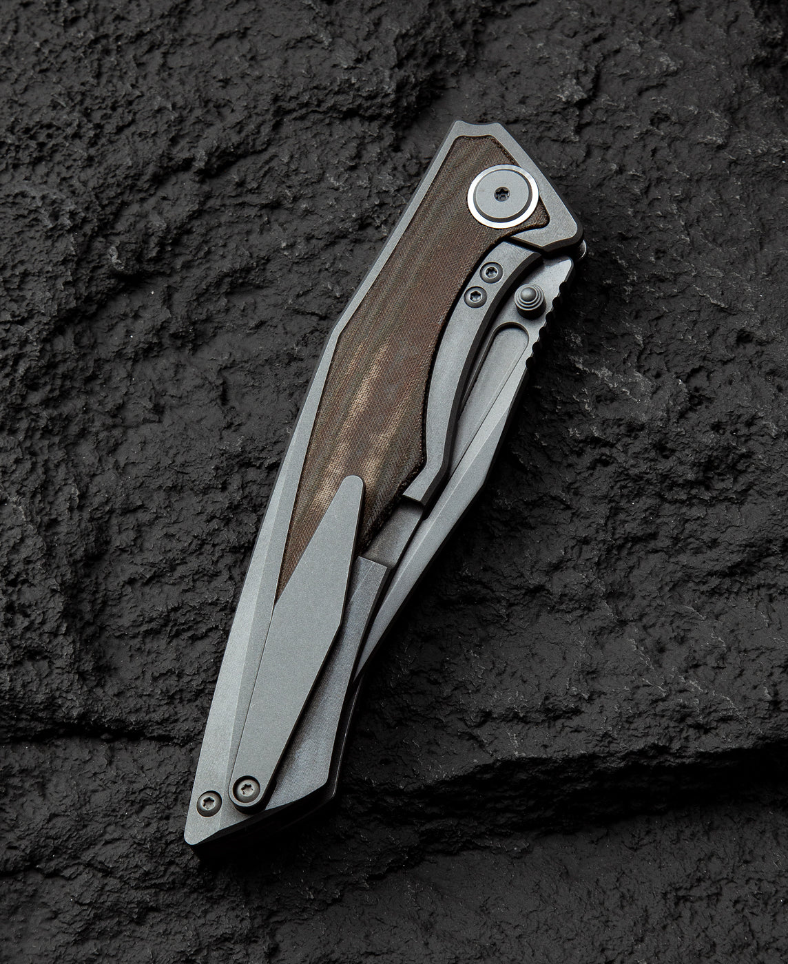 Bestech Togatta BT2102D M390 Blade Titanium+Micarta Inlay Handle Frame Lock Folding Knife