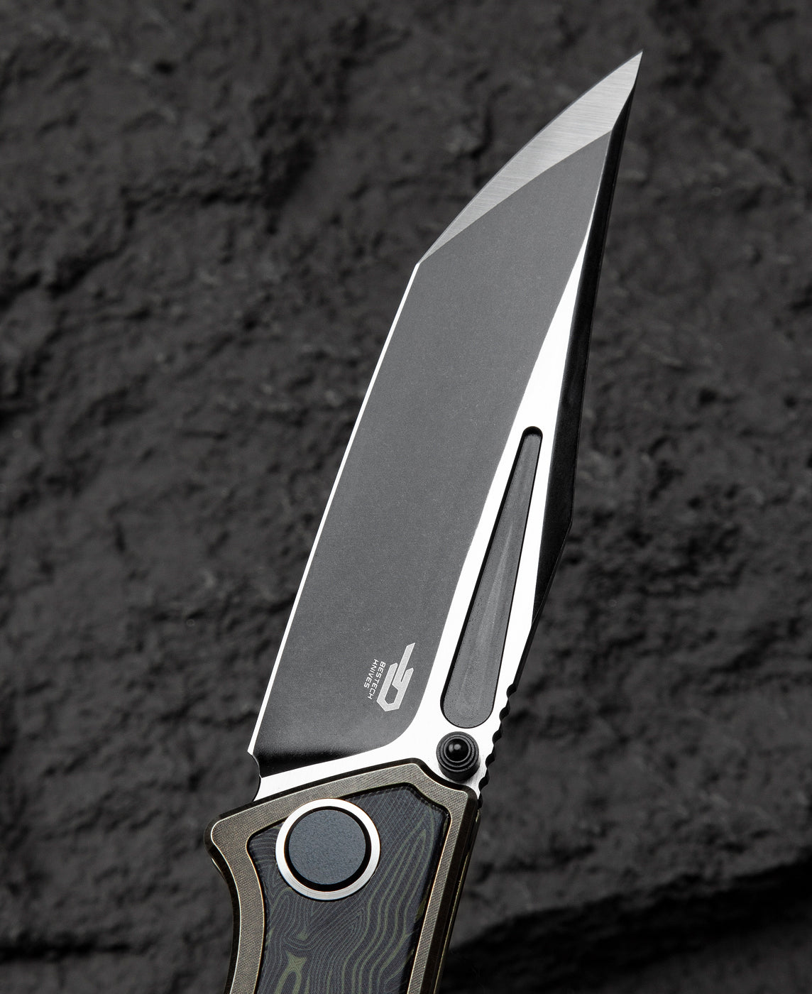 Bestech Togatta BT2102E M390 Blade Titanium+G10 Inlay Handle Frame Lock Folding Knife