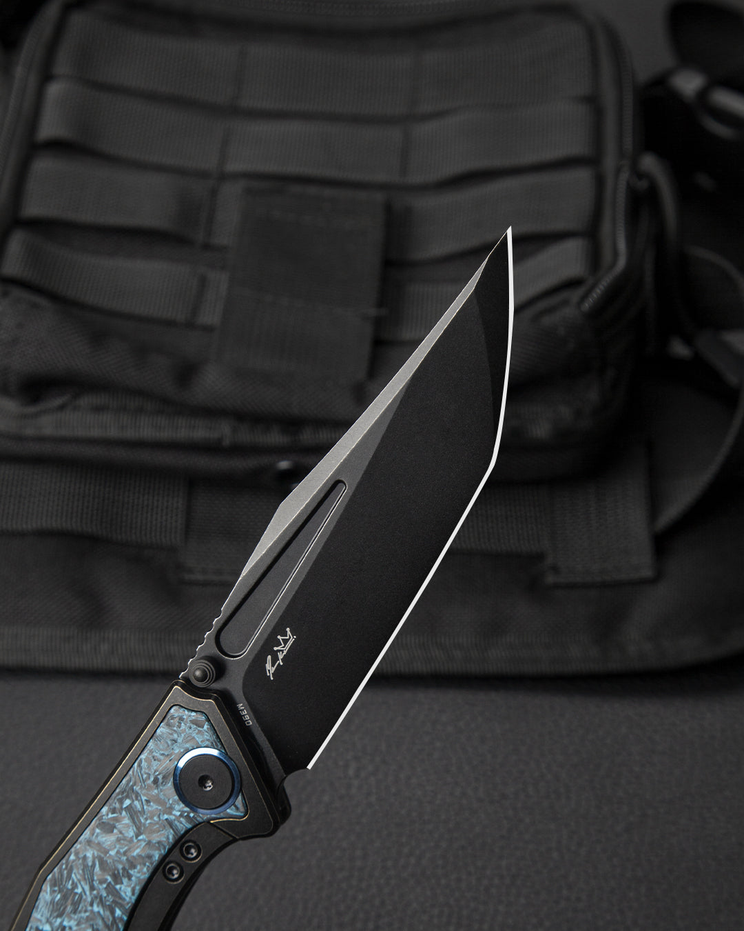 Bestech Togatta BT2102H M390 Blade Titanium+Carbon Fiber Inlay Handle Frame Lock Folding Knife