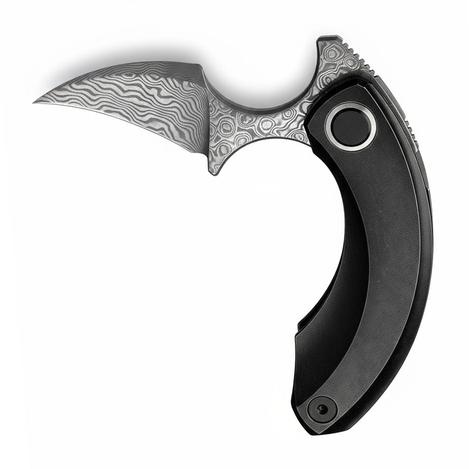 Bestech Strelit BT2103H Damascus Blade Titanium Handle Frame Lock Folding Knife