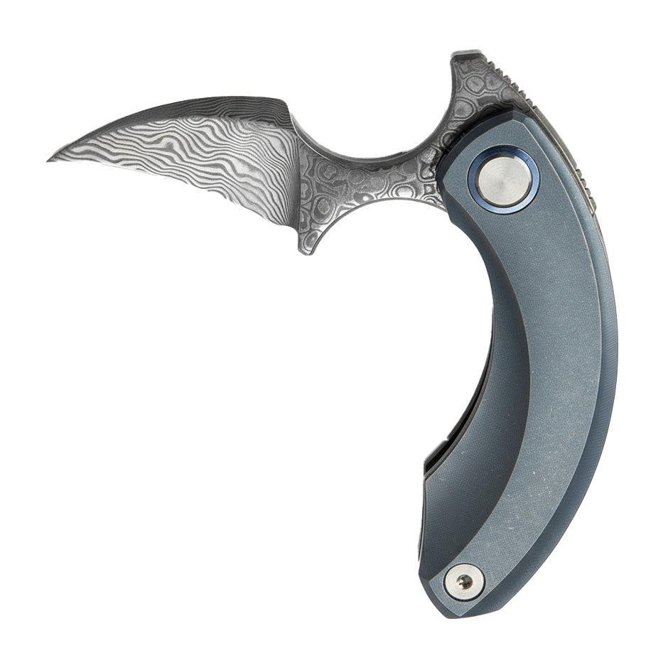 Bestech Strelit BT2103I Damascus Blade Titanium Handle Frame Lock Folding Knife