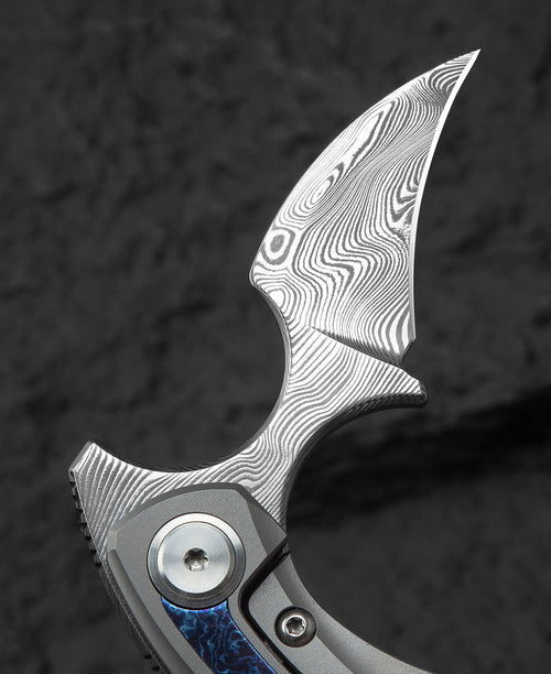 Bestech Strelit BT2103K Damasteel Blade Titanium+Timascus Handle Frame Lock Folding Knife