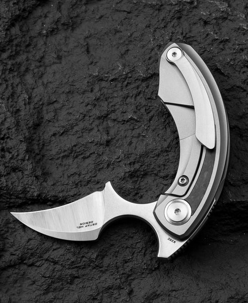 Bestech Strelit BT2103M M390 Blade Titanium+Carbon Fiber Inlay Handle Frame Lock Folding Knife