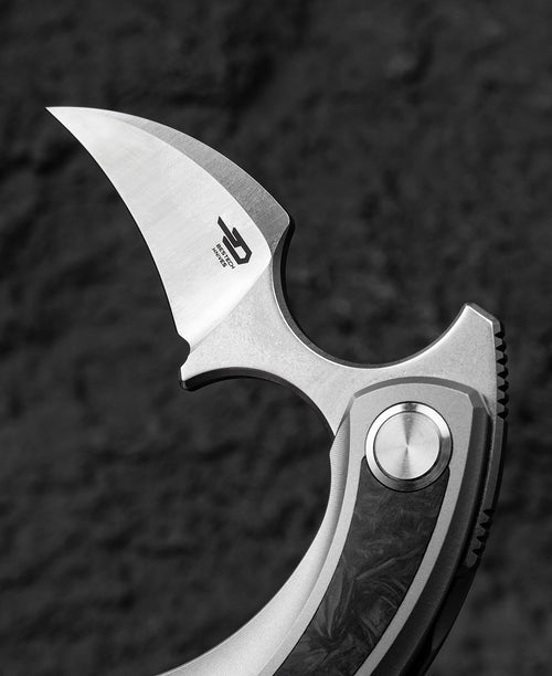 Bestech Strelit BT2103M M390 Blade Titanium+Carbon Fiber Inlay Handle Frame Lock Folding Knife