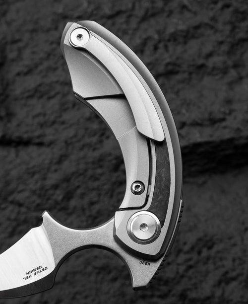 Bestech Strelit BT2103M M390 Blade Titanium+Carbon Fiber Inlay Handle Frame Lock Folding Knife