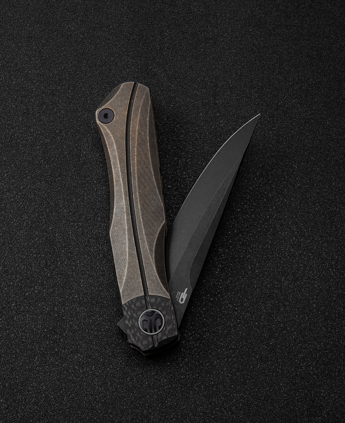 Bestech Thyra BT2106C M390 Blade Titanium+Carbon Fiber Inlay Handle Frame Lock Folding Knife