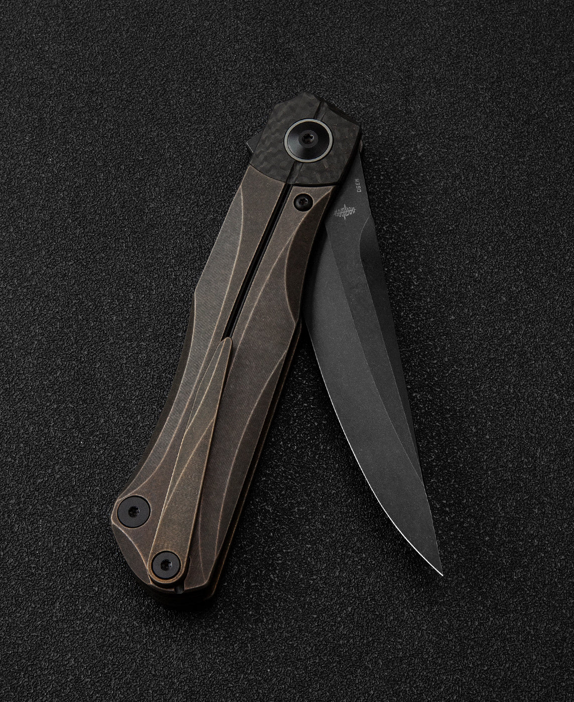 Bestech Thyra BT2106C M390 Blade Titanium+Carbon Fiber Inlay Handle Frame Lock Folding Knife