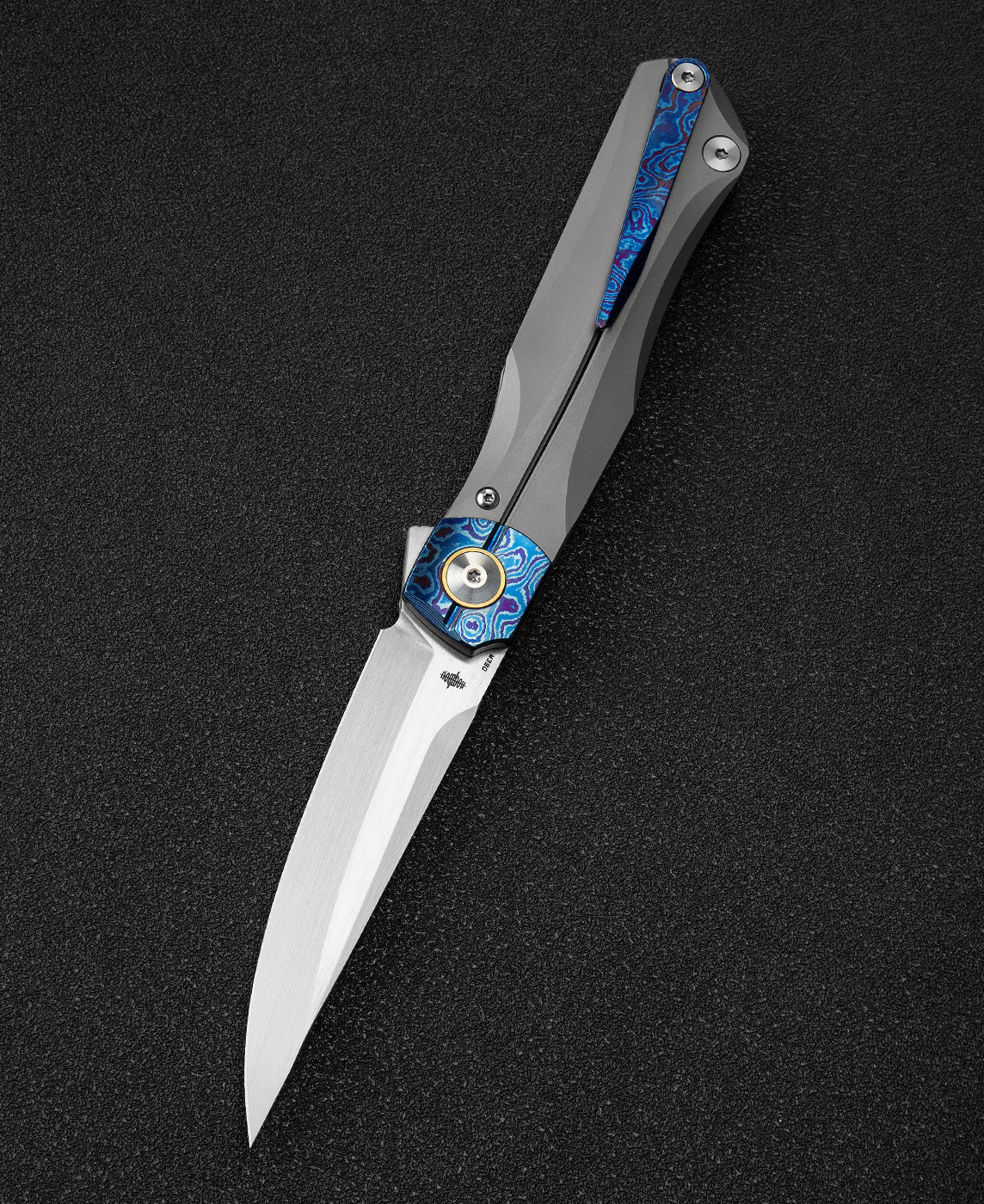 Bestech Thyra BT2106F M390 Blade Titanium+Timascus Inlay Handle Frame Lock Folding Knife