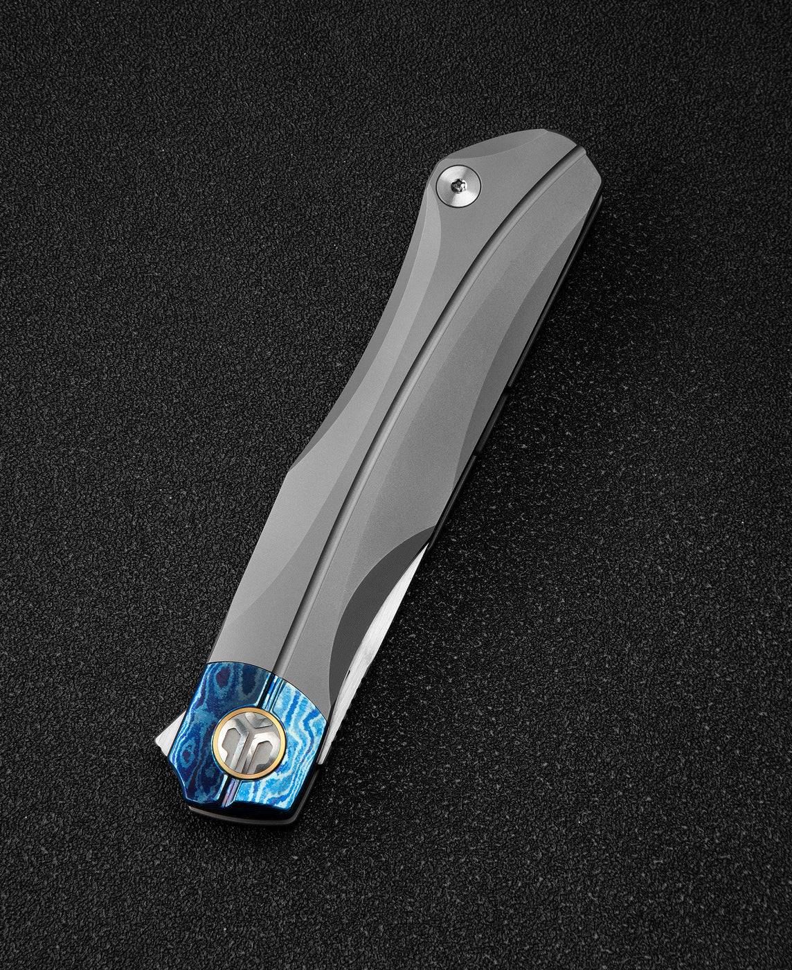 Bestech Thyra BT2106F M390 Blade Titanium+Timascus Inlay Handle Frame Lock Folding Knife