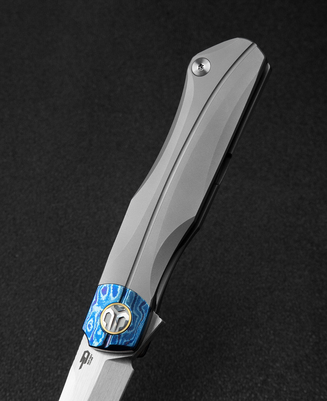 Bestech Thyra BT2106F M390 Blade Titanium+Timascus Inlay Handle Frame Lock Folding Knife