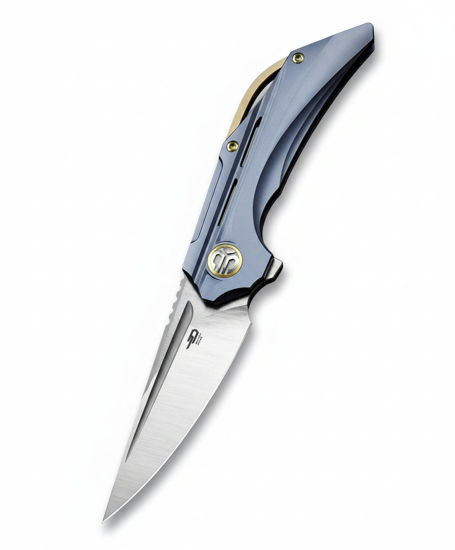 Bestech Vigil BT2201B M390 Blade Titanium Handle Frame Lock Folding Knife