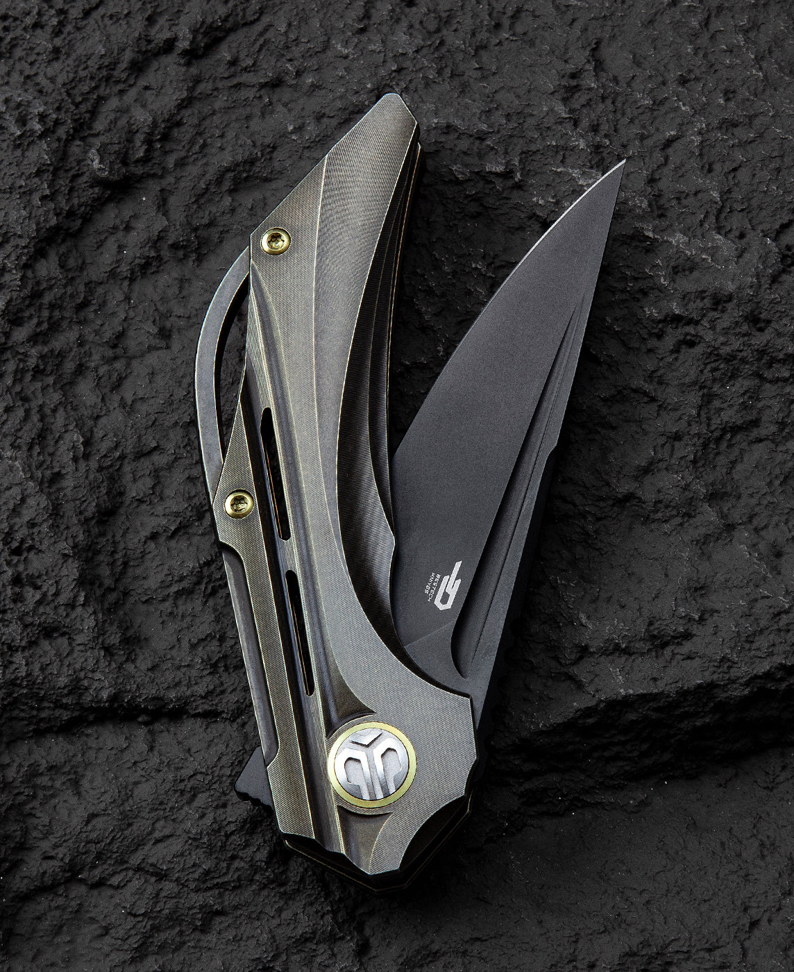 Bestech Vigil BT2201D M390 Blade Titanium Handle Frame Lock Folding Knife