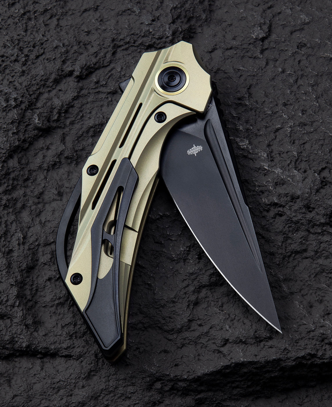 Bestech Vigil BT2201E M390 Blade Titanium Handle Frame Lock Folding Knife