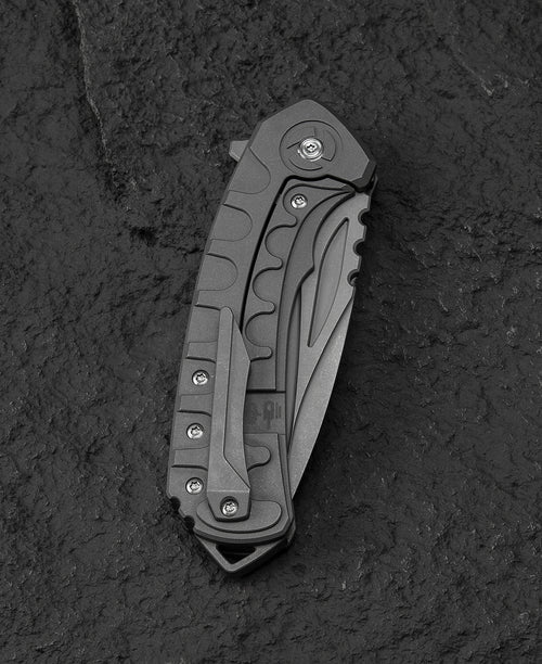 Bestech Buwaya BT2203A M390 Blade Titanium Handle Frame Lock Folding Knife