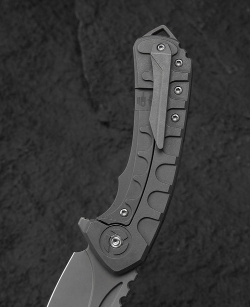 Bestech Buwaya BT2203A M390 Blade Titanium Handle Frame Lock Folding Knife