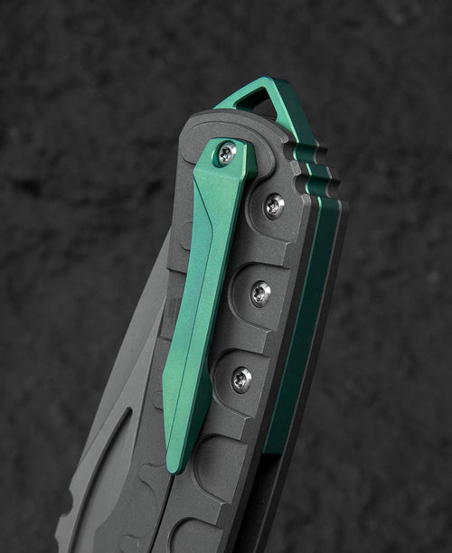 Bestech Buwaya BT2203B M390 Blade Titanium Handle Frame Lock Folding Knife