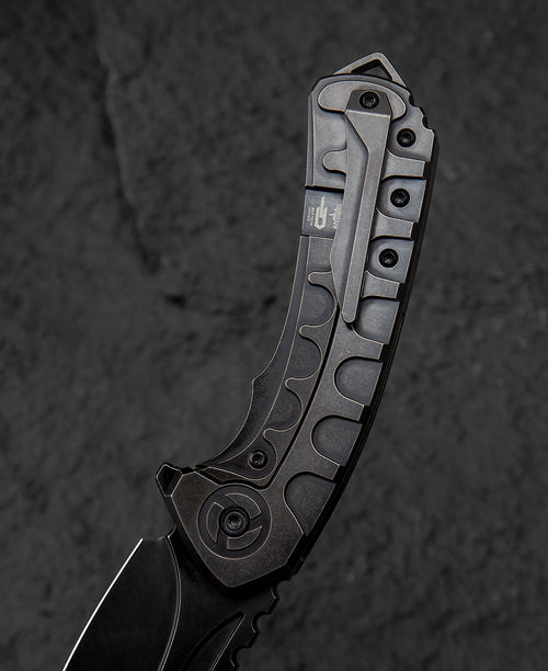 Bestech Buwaya BT2203C M390 Blade Titanium Handle Frame Lock Folding Knife