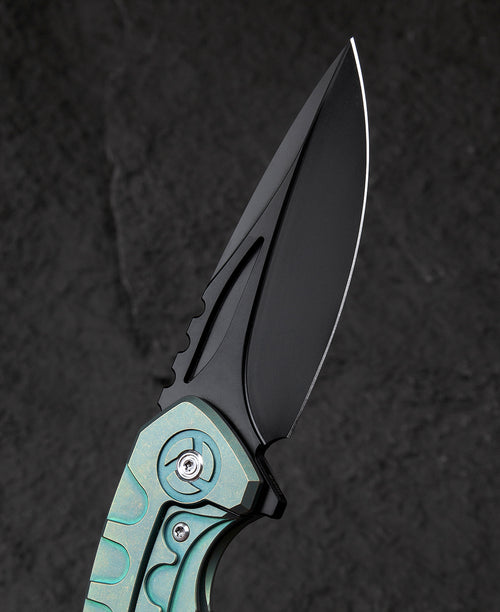 Bestech Buwaya BT2203D M390 Blade Titanium Handle Frame Lock Folding Knife