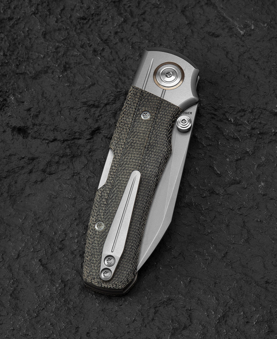 Bestech Tonic BT2204A M390 Blade Titanium+Micarta Inlay Handle Back Lock Folding Knife