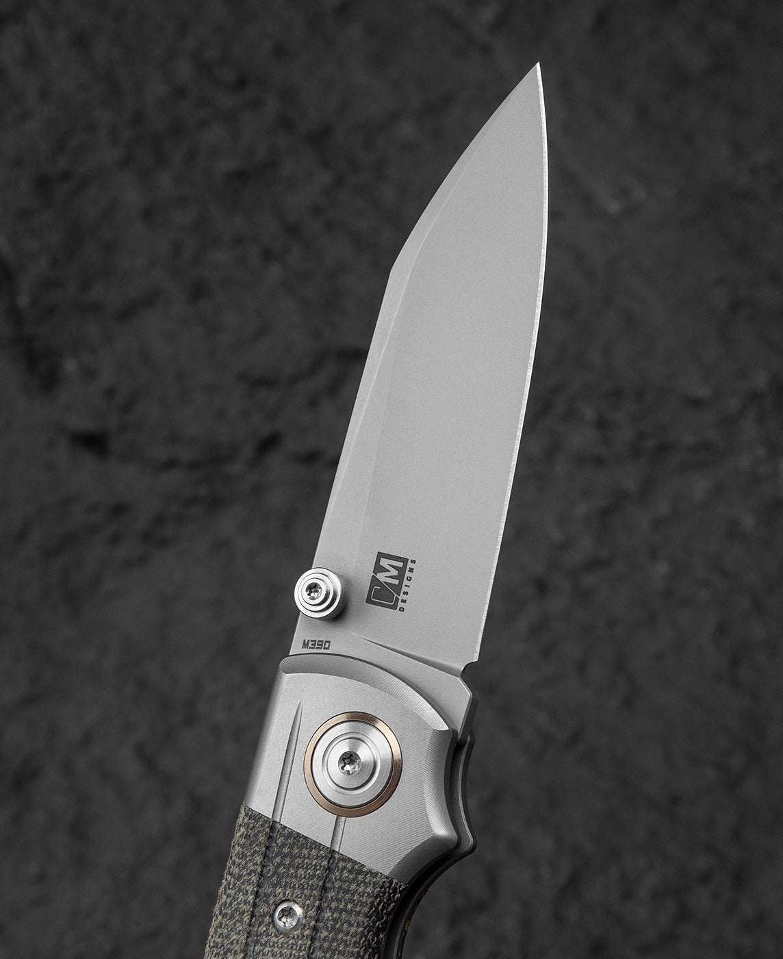 Bestech Tonic BT2204A M390 Blade Titanium+Micarta Inlay Handle Back Lock Folding Knife