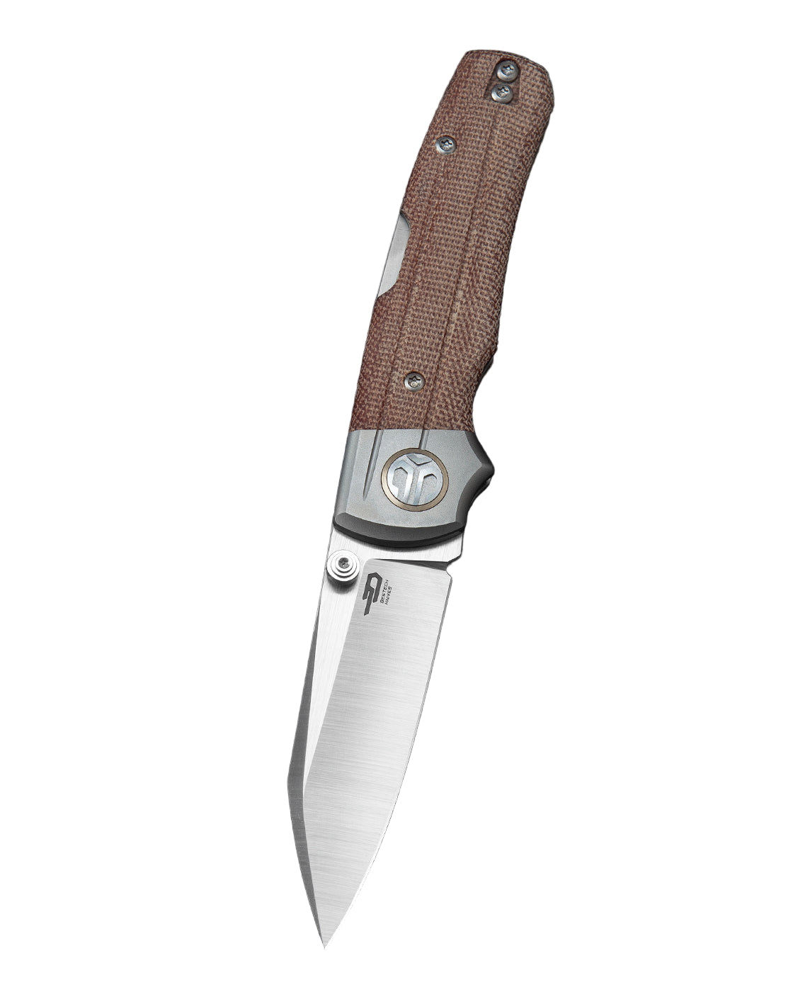 Bestech Tonic BT2204B M390 Blade Titanium+Micarta Inlay Handle Back Lock Folding Knife